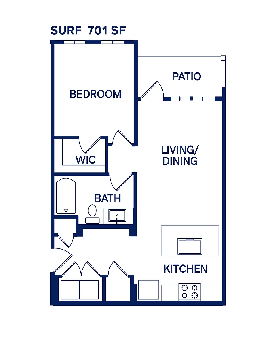 Floor plan A1+ Surf