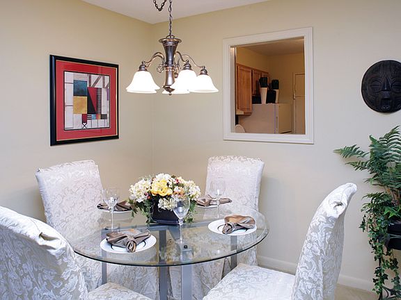 Spacious Dining Area in Our Model Apartment