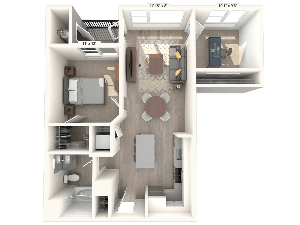 Floor plan AM14D-1