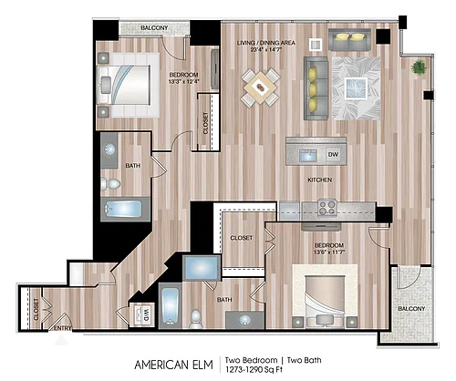 Floor plan American Elm