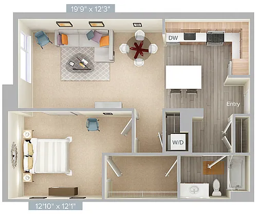 Floor plan Furnished-f-A18-873