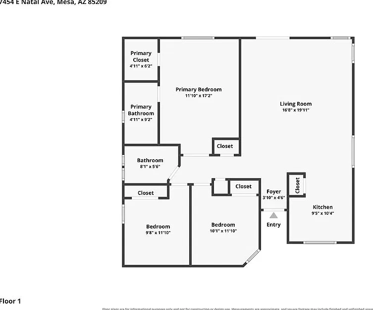 3 bed, 2.0 bath, 1099 sqft, $2,055 — Photo 2