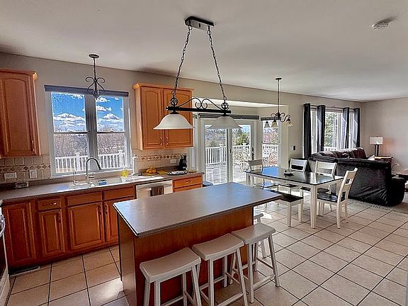 Kitchen island with seating