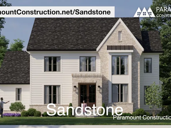 Side-Load Garage - Sandstone Transitional Home Plan, PCI - 20008