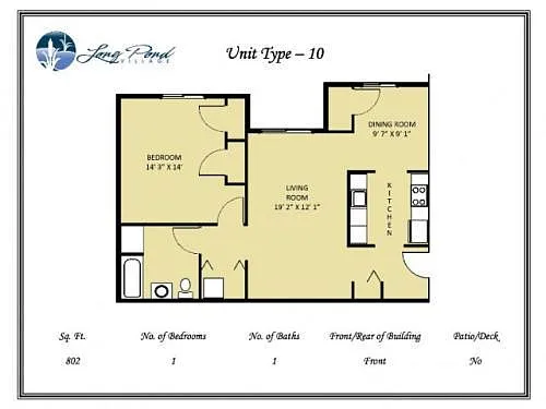 Floor plan The Van Horn