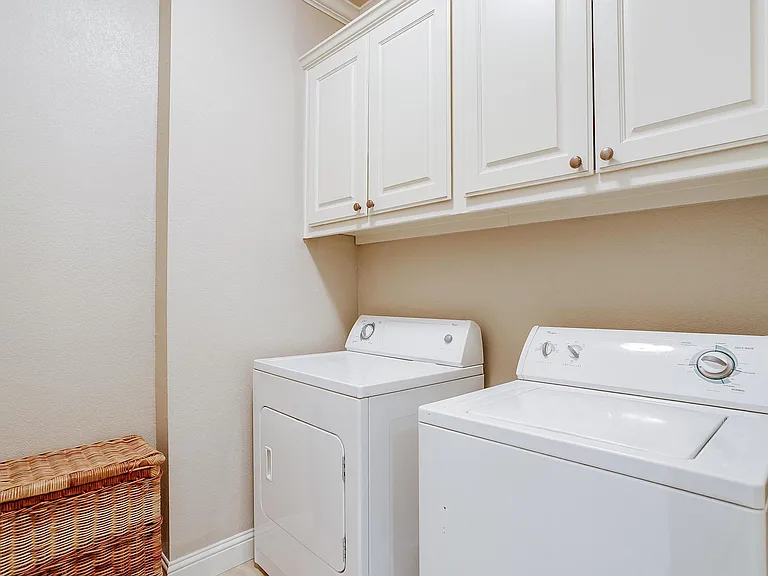 Full Washer and Dryer area in upstairs laundry room