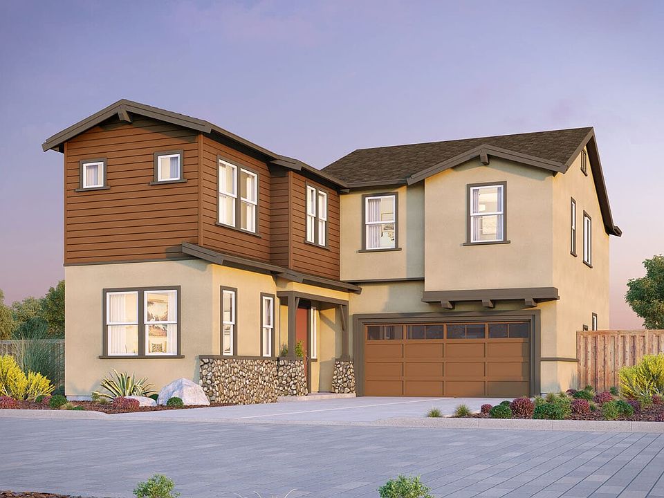 Craftsman Elevation of the Exterior Rendering of Residence Four at Chandler in Brentwood, CA by Broo