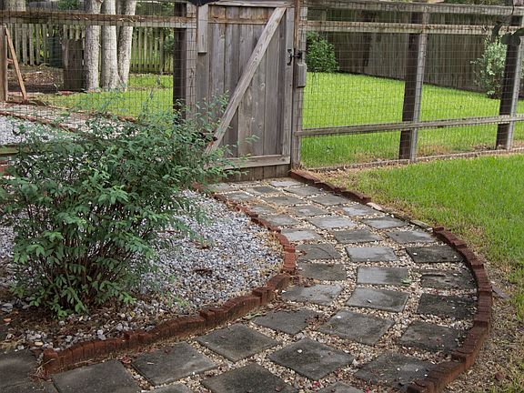 Backyard and Fence Gate