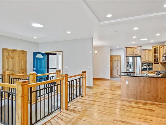 Great Room to Kitchen 
Stairs to basement