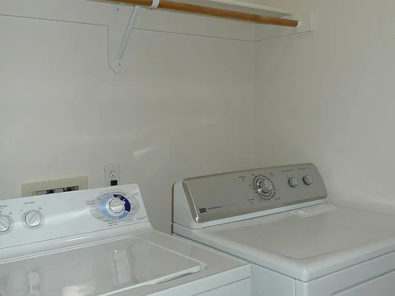 Laundry room. Appliances belong to current tenants. hookups only
