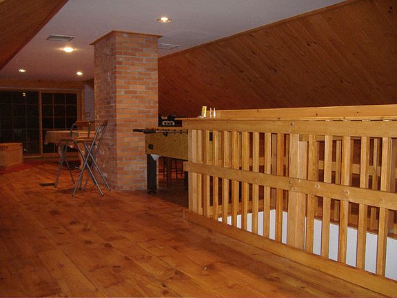 Upstairs game room