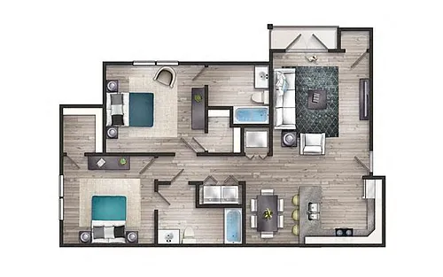 Floor plan Jasper II Newly Renovated