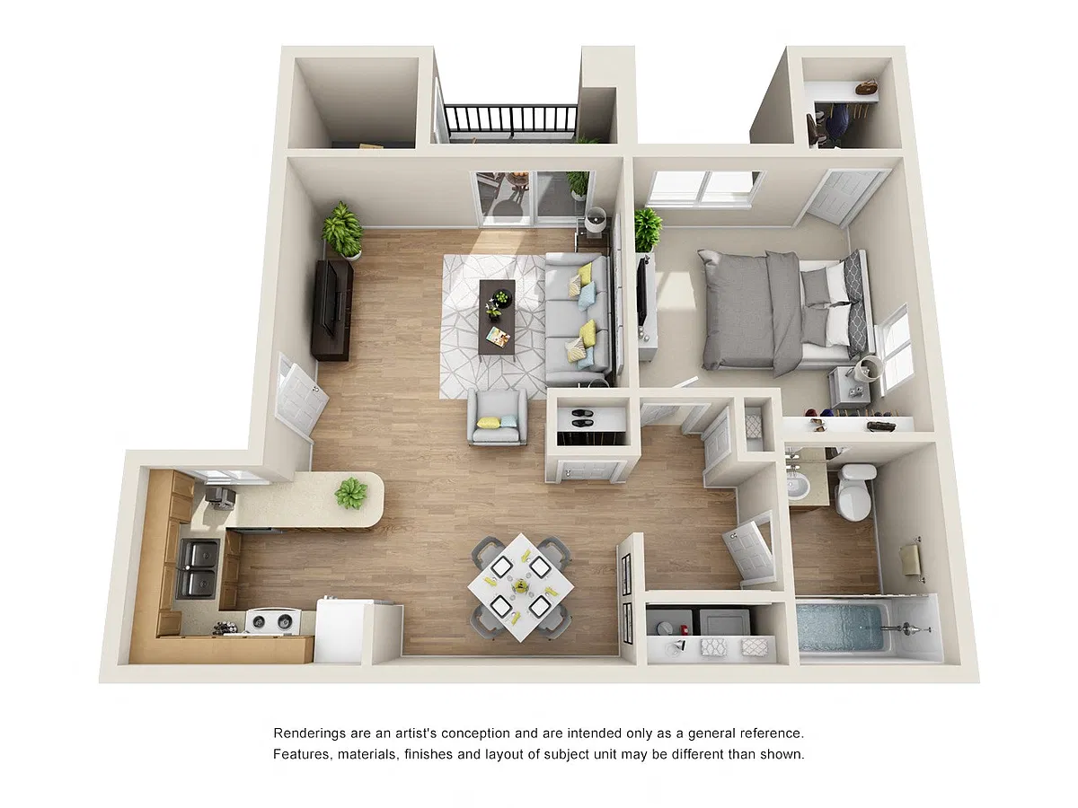 Floor plan 1X1