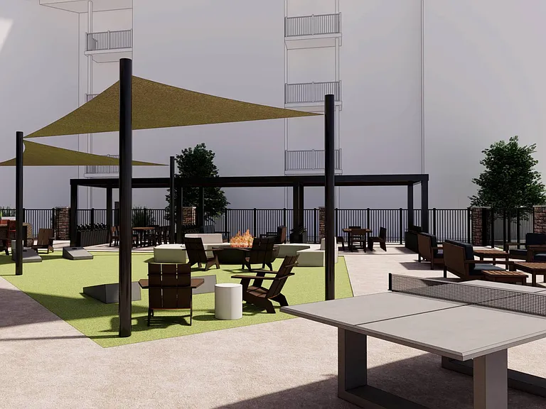 Outdoor ping pong and games