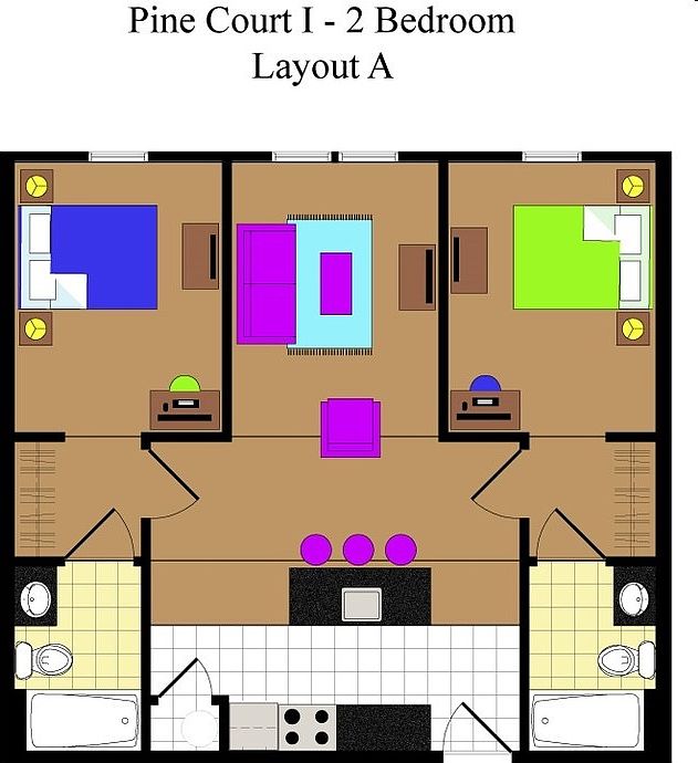 Two Bed - Two Bath