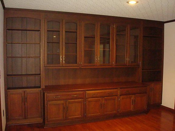 Built In Shelving in Family Room