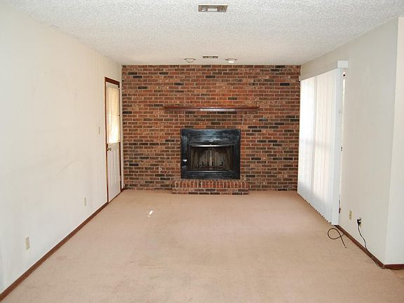 Living room with fireplace