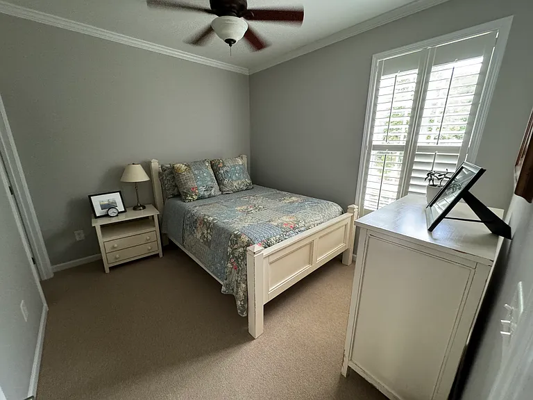 3rd guest room with Queen Bed and full dresser
