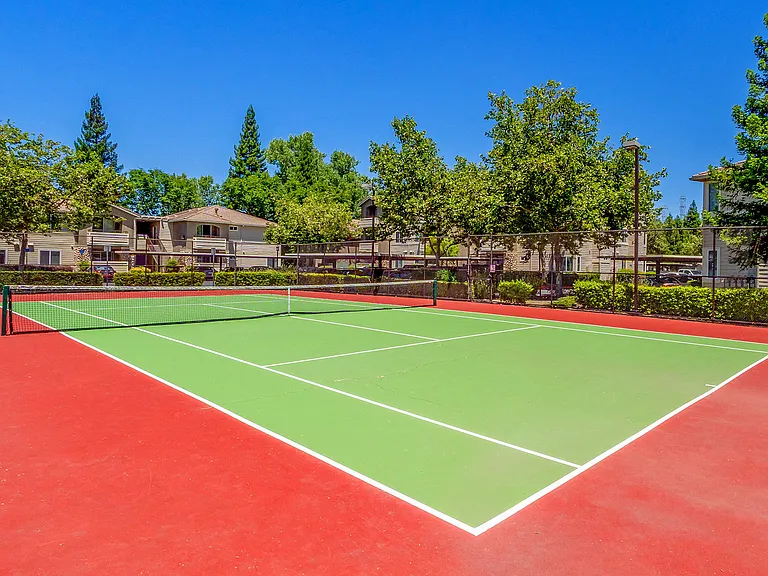 Lighted sports court