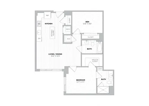 Floor plan Dylan 1G Den