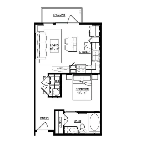 Floor plan Rose | E1