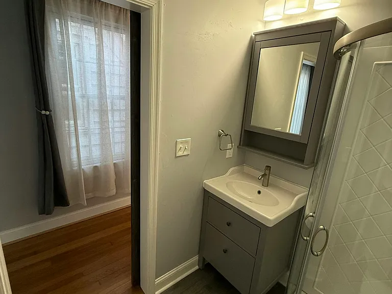 Hallway bathroom