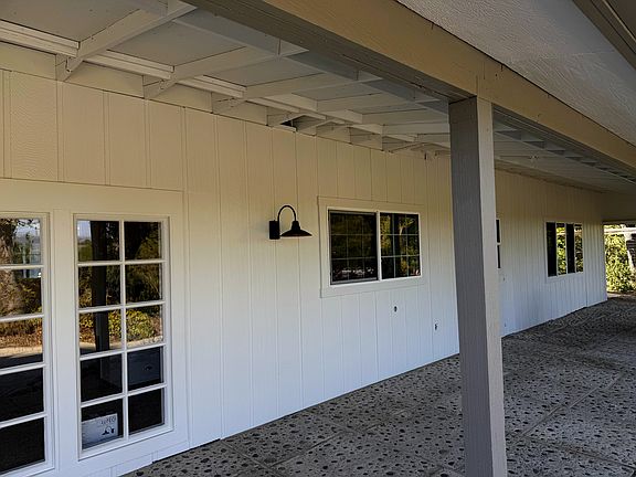 Freshly painted ranch with new windows and lighting