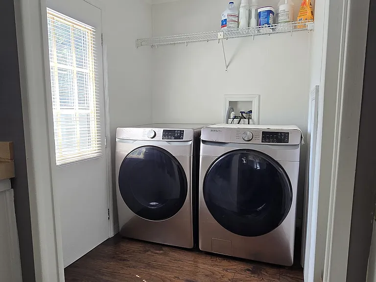Washer & Dryer
"In-home laundry area with washer and dryer included."