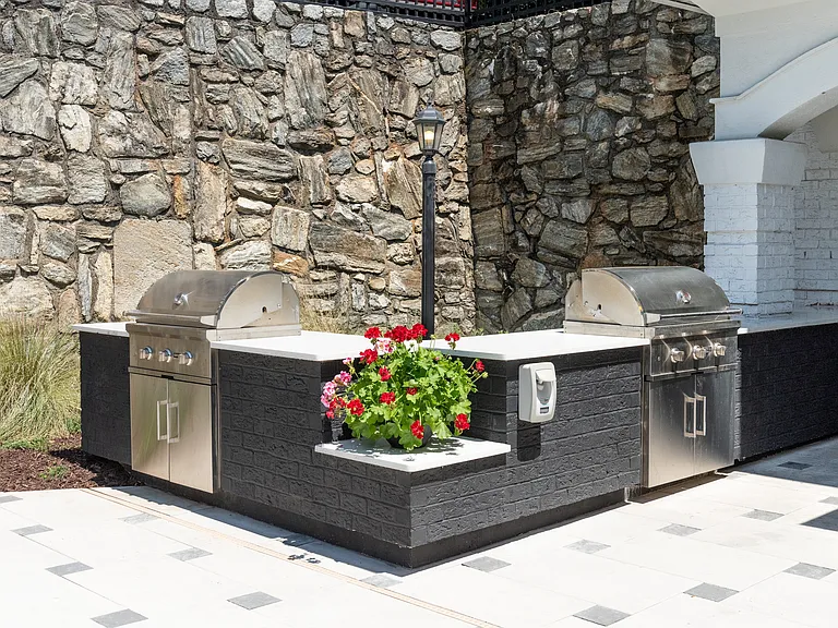 Poolside Grilling Area