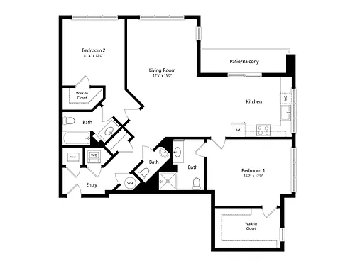Floor plan B25-25 2X25