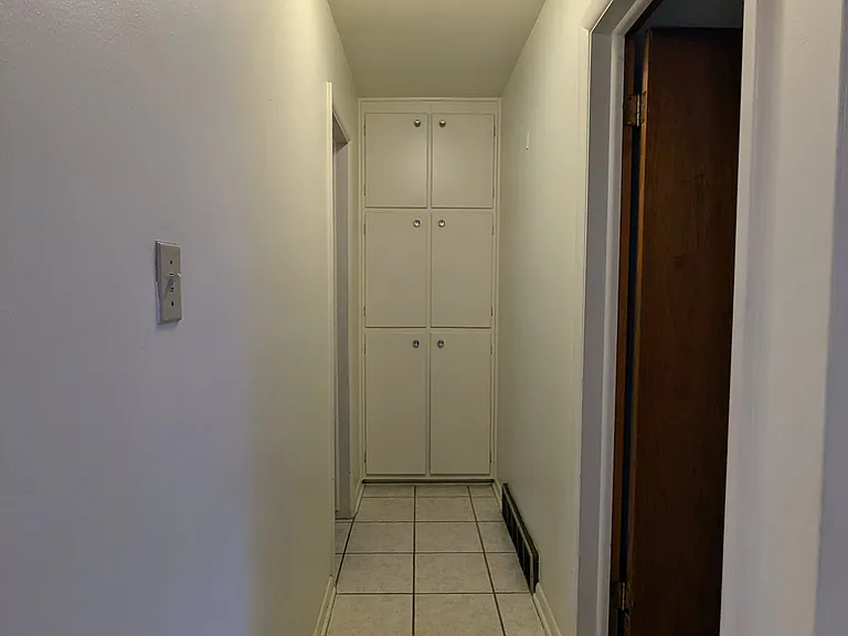 Hallway with storage