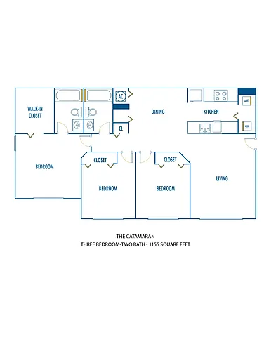 Floor plan Three Bedroom