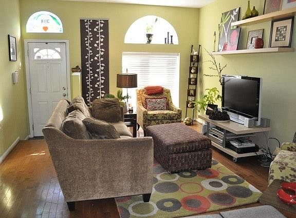 First Floor: Living Room Furnished