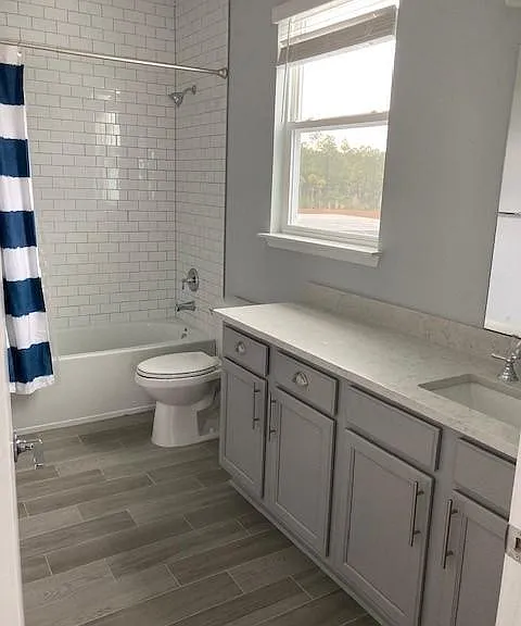One of four bathrooms