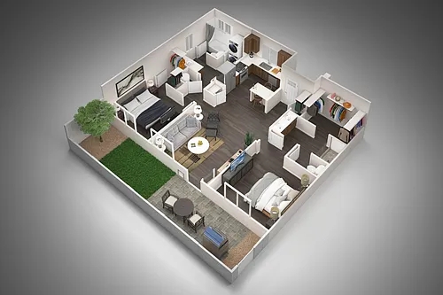 Floor plan 2 Bedroom