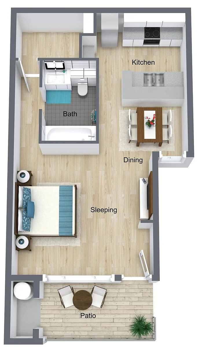 Floor plan Studio