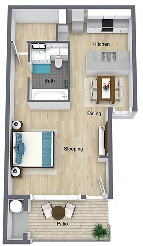 Floor plan Studio