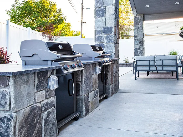 Grills and Seating Area