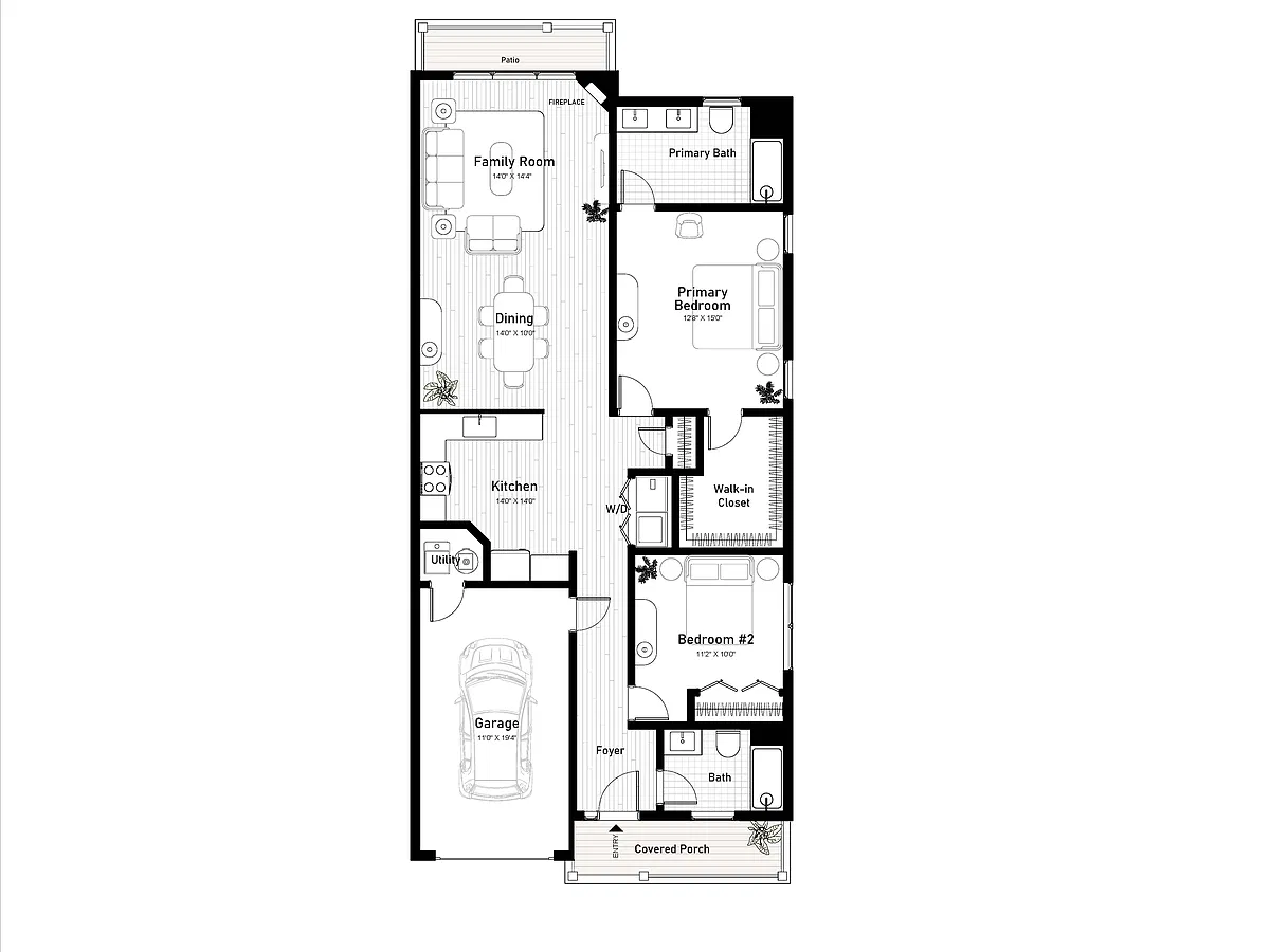Floor plan Belmont (B08)