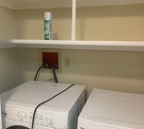Washer Dryer area in Kitchen