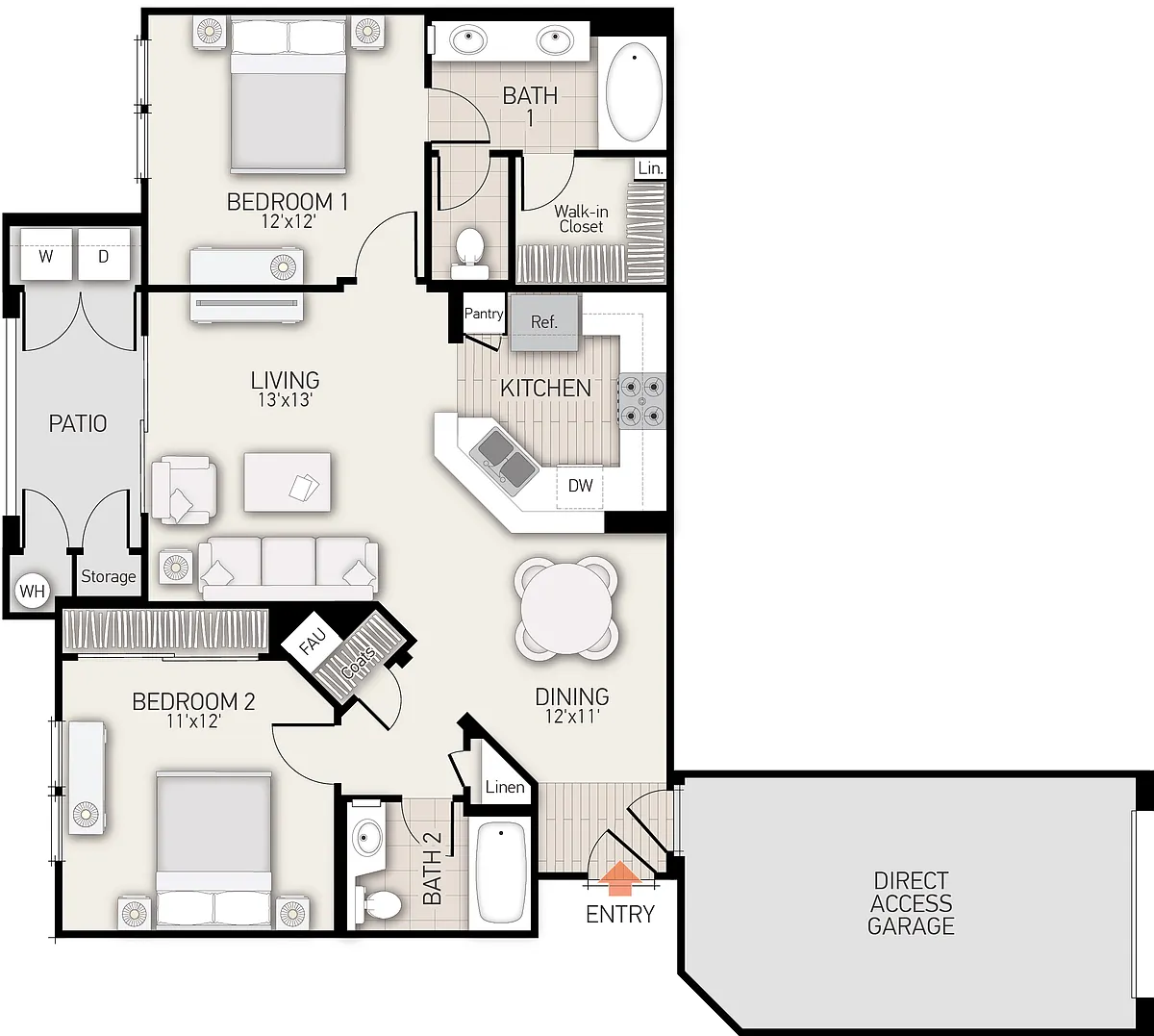 Floor plan Quail Ridge - Plan F