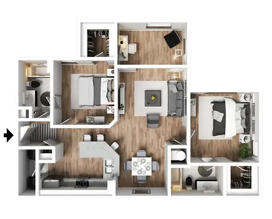 Floor plan The Laurel with Sunroom