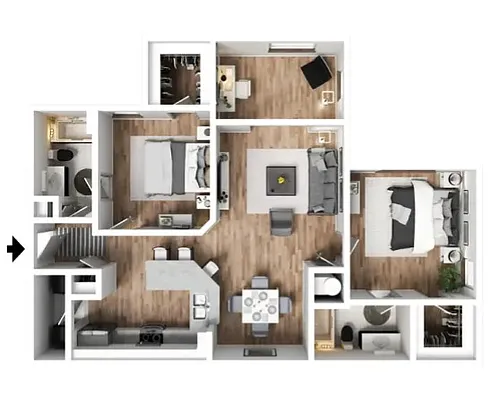 Floor plan The Laurel with Sunroom