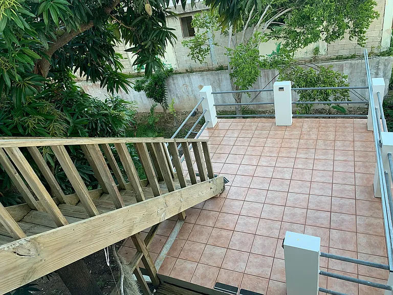 Entryway patio.