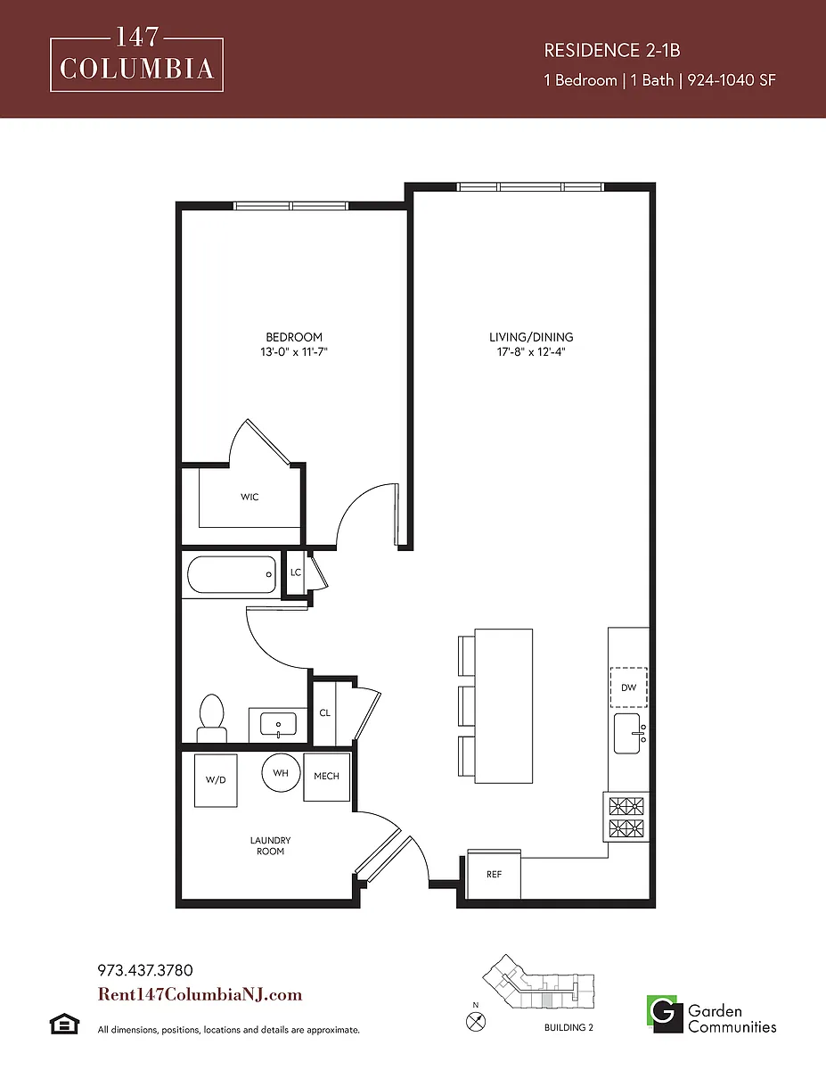 Floor plan 2-1B