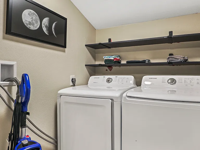 In unit laundry - washer and dryer.