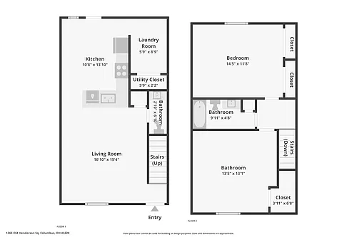 Floor plan Old Henderson Square Townhomes