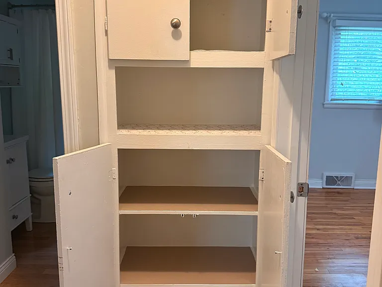 Storage space in hallway