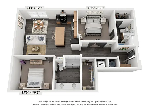 Floor plan 2X2 C