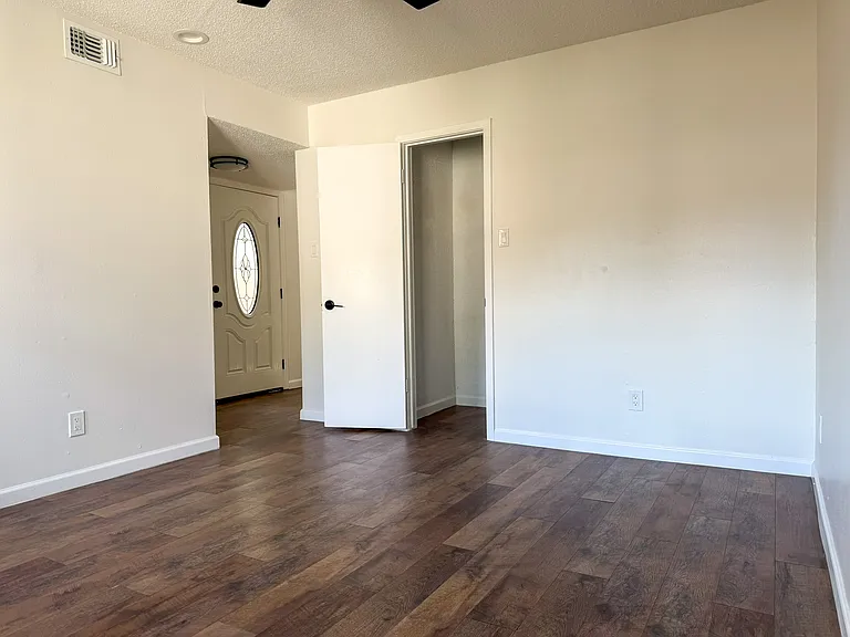 Downstairs dining room or den and large walk-in closet